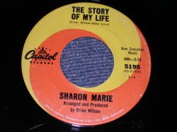 画像1: SHARON MARIE With BRIAN WILSON of THE BEACH BOYS - THE STORY OF MY LIFE  / 1964 US ORIGINAL 7" SINGLE 