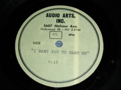 画像1: DON LEE WILSON of THE VENTURES  -   I  WANT YOU TO WANT ME ( To The TUNE of "LITTLE BIT OF ACTION : ACCETATE TEST PRESS : UNRELEASED VERSION  ) / US ORIGINAL TEST PRESS : ACCETATE  8" Single 