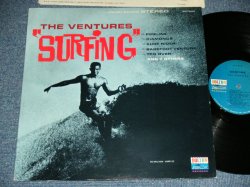 画像1: THE VENTURES - SURFING ( '63 Version BLUE with BLACK Print  Label : Matrix Number BST-8022  S1/  BST-8022 S2  Ex+++/Ex+++,A-1,2 : Ex+ ) / 1963 US ORIGINAL  "BLUE with BLACK Print Label" STEREO Used  LP 