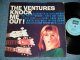 THE VENTURES - KNOCK ME OUT ( Without or NONE  "TOMORROW'S LOVE" Version : Ex+/Ex+ ) / THAILAND  STEREO Used  LP 