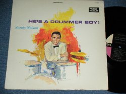 画像1: SANDY NELSON -  HE'S A DRUMMER BOY ( BLACK with PINK & WHITE  label :  Ex+,VG++/Ex++ ) / 1964? US AMERICA RELEASE Version  STEREO Used  LP 