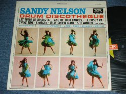 画像1: SANDY NELSON -  DRUM DISCOTHEQUE  ( 2nd Press BLACK & GREEN label : Ex+/Ex++/ / 1966? US AMERICA  2nd Press  STEREO  Used  LP 