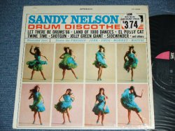 画像1: SANDY NELSON -  DRUM DISCOTHEQUE  ( BLACK & PINK & WHITE label :  MINT-/MINT- ) / 1965  US AMERICA  ORIGINAL  STEREO  Used  LP 