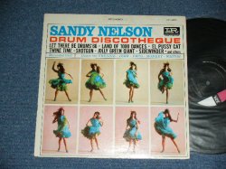 画像1: SANDY NELSON -  DRUM DISCOTHEQUE  ( BLACK & PINK & WHITE label :  Ex/Ex- ) / 1965  US AMERICA  ORIGINAL  STEREO  Used  LP 