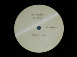 画像1: JAN BERRY - TINSEL TOWN (  DIFFERENT MIXES of 45's : fom JAN BERRY'S BEL-AIR GARAGE)  / US ORIGINAL "ONE SIDED"TEST PRESS : LUQUER  ACCETATE  10" Single  