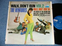 画像1: THE VENTURES - WALK DON'T RUN VOL.2 : SWEAT SIRT Version (Matrix # BST-8031-A-1/ BST-8031-B-1 ) ( Ex-/Ex++ Looks:Ex+ )   / 1964 US AMERICA ORIGINAL "DARK BLUE with SILVER PRINT Label" STEREO Used LP 