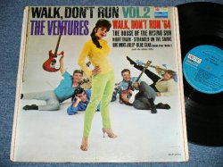 画像1: THE VENTURES - WALK DON'T RUN VOL.2 : 2nd Press Version Front Cover  (Matrix #  BLP-2031-1 US & GB PAT # /  BLP-2031-2 US & GB PAT #  ) (  VG+++/VG+++ )   )   / 1965 US AMERICA 2nd Press "BLUE with BLACK PRINT Label" MONO Used LP 