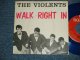 The VIOLENTS - WALK RIGHT IN : GUITAR BOLERO (Ex+/Ex+++ Not Center)  /  SEWDEN ORIGINAL "BLUE WAX Vinyl" Used 7" Single 