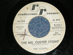 画像1: The SCOUTS - A) THE MR. CUSTER STOMP  B) SENIOR STOMP  ( Ex-/Ex-)  /  1966 US AMERICA ORIGINAL "WHITE Label PROMO" Used 7" Single  