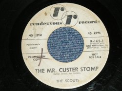画像1: The SCOUTS - A) THE MR. CUSTER STOMP  B) SENIOR STOMP  ( Ex-/Ex-)  /  1966 US AMERICA ORIGINAL "WHITE Label PROMO" Used 7" Single  