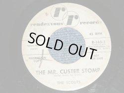 画像1: The SCOUTS - A) THE MR. CUSTER STOMP  B) SENIOR STOMP  ( Ex-/Ex-)  /  1966 US AMERICA ORIGINAL "WHITE Label PROMO" Used 7" Single  