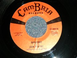 画像1: JAN DAVIS - A) BOLERO  B) DONNA DE ORO (ROCKIN' FLAMENCO GUITAR INST)  (MINT-/MINT-)  / US AMERICA ORIGINAL Used 7" Single 