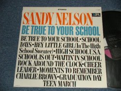 画像1: SANDY NELSON - BE TRUE TO YOUR SCHOOL (Ex+++/Ex+++  Looks:Ex++)   / 1964 US AMERICA ORIGINAL 1st Press "BLACK with PINK and WHITE Label" STEREO Used  LP