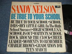 画像1: SANDY NELSON - BE TRUE TO YOUR SCHOOL (Ex+, VG++/Ex++ Looks:Ex+ EDSP, TEAROBC)/ 1964 US AMERICA ORIGINAL 1st Press "BLACK with PINK and WHITE Label" STEREO Used  LP