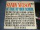 SANDY NELSON - BE TRUE TO YOUR SCHOOL (Ex+, VG++/Ex++ Looks:Ex+ EDSP, TEAROBC)/ 1964 US AMERICA ORIGINAL 1st Press "BLACK with PINK and WHITE Label" STEREO Used  LP