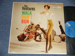 画像1: THE VENTURES - WALK DON'T RUN (Ex+++/Ex+++ A-1,2:Ex) / 1964? Version US AMERICA 4th Press "BLUE with BLACK Print Label" STEREO Used LP 