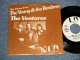 THE VENTURES -  MAIN THEME FROM ”THE YOUNG AND THE RESTLESS  A) MONO  B) STEREO (Ex+/MINT SWOL) / 1974 US AMERICA ORIGINAL "PROMO ONLY SAME FLIP MONO/STEREO" Used 7" SINGLE  with PICTURE SLEEVE 