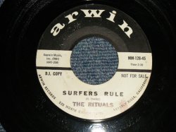 画像1: The RITUALS  (BRUCE JOHNSTON & TERRY MELCHER Works)  - A)SURFERS RULE   B)GONE (MINT-/Ex+++ Looks:Ex++)  / 1964 US AMERICA ORIGINAL "WHITE LABEL PROMO" Used 7" Single