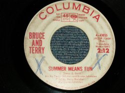 画像1: BRUCE and TERRY (BRUCE JOHNSTON & TERRY MELCHER Works)  - A)SUMMER MEANS FUN   B)YEAH!  (Ex/Ex WOL) / 1964 US AMERICA ORIGINAL "WHITE LABEL PROMO" Used 7" Single