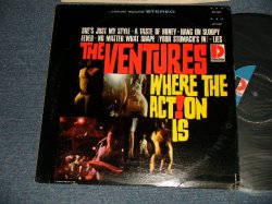 画像1: THE VENTURES -  WHERE THE ACTION IS (Ex++/Ex+++ Looks:Ex+++) / Late 1966-7 Version? US AMERICA 3rd Press "'D' MARK Label" STEREO Used LP 