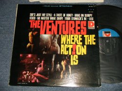 画像1: THE VENTURES -  WHERE THE ACTION IS (Ex+++/Ex+++) / Late 1966-7 Version? US AMERICA 3rd Press "'D' MARK Label" STEREO Used LP 