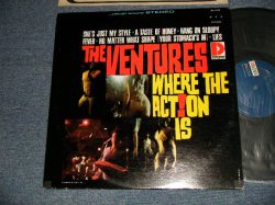 画像1: THE VENTURES -  WHERE THE ACTION IS (Ex++/Ex+++ WOBC, TEAROL) / 1965 US AMERICA ORIGINAL 1st Press "DARK BLUE with SILVER PRINT Label" STEREO Used LP 