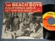 THE BEACH BOYS - CALIFORNIA GIRLS  (GRAY  LOGO TITLE COVER & STRAIGHT-CUT Cover) (MATRIX F3 #3/G2)(Ex-/Ex+ STPOFC, WOL) / 1965 US AMERICA ORIGINAL Used 7" SINGLE With PICTURE SLEEVE 