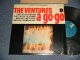 THE VENTURES - A GO-GO (MINT-/Ex++ Looks:MINT-) / 1965 Version US AMERICA 2nd Press "BLUE with BLACK Print Label" STEREO Used LP 
