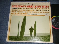 画像1: V.A. Various Omnibus - SURFING'S GREATEST HITS (Ex++, Ex/Ex+++ Looks:Ex++ WOBC) / 1963 US AMERICA ORIGINAL 1st Press "BLACK with Rainbow Label" STEREO Used LP