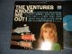 THE VENTURES - KNOCK ME OUT (NO "TOMORROW'S LOVE" Version )/(Ex+++/MINT-) /  US AMERICA 2nd Press "BLUE with BLACK Print Label" Jacket: STEREO , Record: MONO Used LP 