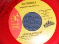THE CRYSTALS - A)HE'S A REBEL   B)HE HIT ME (MINT-/MINT-)  / 1986 Version US AMERICA  REISSUE"RED WAX/VINYL" Used 7" SINGLE 
