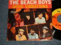 THE BEACH BOYS - A) GOOD VIBRATIONS  B)  LET'S GO AWAY FOR AWHILE  (Matrix #A)G8#2  B)G6) "SCRANTON Press"  MATRIX F1 / G2) (STRAIT-CUT PS)  (Ex++/Ex++)  / 1966 US AMERICA ORIGINAL Used 7" SINGLE With PICTURE SLEEVE 