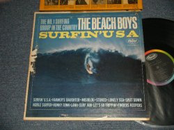 画像1: The BEACH BOYS - SURFIN' USA (MatrixA)T1-1890-P11  IAM(in TRIANGLE)  B)T2-1890-T6 #2 IAM(in TRIANGLE))  "SCRANTON Press in PENSYLVANIA" (VG++/Ex++ Looks:Ex+ EDSP, TAPE SEAM) / 1963 US AMERICA ORIGINAL 1st Press "BLACK with Rainbow Label" MONO Used LP