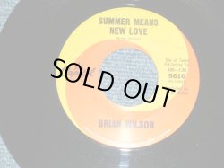 画像3: BRIAN WILSON of THE BEACH BOYS - A) CAROLINE, NO   B)SUMMER MEANS NEW LOVE (Ex++/Ex++ WOL) / 1966 US AMERICA ORIGINAL Used 7" Single