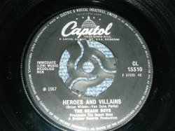 画像1: THE BEACH BOYS - A) HEROES AND VILLAINS   B)YOU'RE WELCOME( -  /Ex++, Ex++ NO CENTER) / 1967 UK ENGLAND ORIGINAL Used 7" 45rpm  