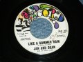 JAN & DEAN - A)LIKE A SUMMER RAIN   B)LOIS LANE MAN (Ex/Ex) / 1966 US AMERICA ORIGINAL Used 7"SINGLE