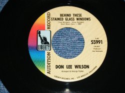 画像1: DON LEE WILSON -  BEHIND THESE STAINED GLASS WINDOWS  ( FATS & LARGE  STYLE LOGO ) ( MINT-/MINT- )  / 1967 US ORIGINAL Audition Lbael Promo 7"SINGLE