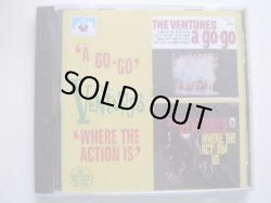 画像1: THE VENTURES -A GO GO + WHERE THE ACTION IS ( 2 in 1 )/ 1994  UK& EU SEALED   CD 
