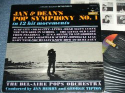 画像1: BEL-AIRE POPS ORCHESTRA ( Conducted by JAN BERRY & GEROGE TIPTON )  - JAN & DEAN'S POP SYMPHONY NO.1 ( Ex++/MINT- )  / 1965 US ORIGINAL STEREO  LP 