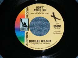 画像1: DON LEE WILSON - DON'T AVOID ME ( LIGHT FAT STYLE LOGO ) ( Ex+++/Ex++ )  / 1966 US ORIGINAL Audition Lbael Promo 7"SINGLE