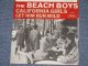 THE BEACH BOYS - CALIFORNIA GIRLS  ( GRAY  LOGO TITLE COVER : STRAIGHT-CUT Cover : MATRIX G4#4/G2 : Ex+/Ex+ ) / 1965 US ORIGINAL 7" SINGLE With PICTURE SLEEVE 