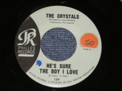 画像1: THE CRYSTALS - HE 'S SURE THE BOY I LOVE ( Matrix # TCY-9 : PHIL&ANNETTE Credit : BLUE LABEL Ex++/Ex++ ) / 1962 US ORIGINAL 7" SINGLE 