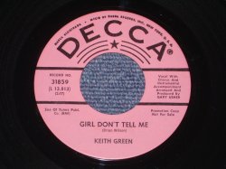 画像1: KEITH GREEN - GIRL DON'T TELL ME / 1965 US ORIGINAL Pink Label Promo 7" Single 