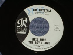 画像1: THE CRYSTALS - HE 'S SURE THE BOY I LOVE ( Matrix # TCY-9フ : ANNETTE & PHIL Credit : BLUE  LABEL  Ex+++/Ex+++ : "NR" STAMP ) / 1962 US ORIGINAL 7" SINGLE 