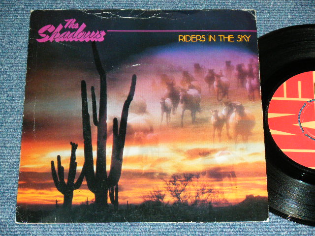 The SHADOWS - RIDERS IN THE SKY  ( Exc/MINT- ) / 1980 UK ENGLAND   ORIGINAL Used 7
