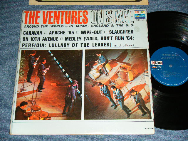 THE VENTURES - ON STAGE ( Matrix # A)BLP-2035 A-RE1/B)BLP-2035 B-1 ; Blue with Silver Print Label: VG+++/Ex++ Looks:Ex+ ) / 1965  US AMERICA  ORIGINAL MONO Used   LP