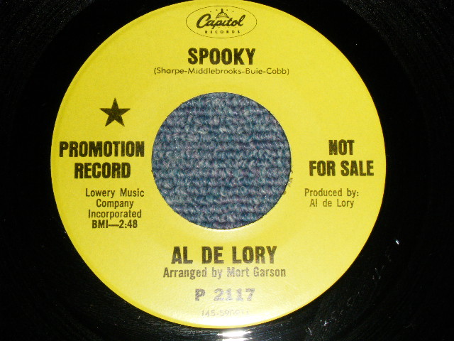 AL DE LORY -  A)SPOOKY  B)MAID IN JAPAN (Ex+++/Ex+++) / 1968 US AMERICA ORIGINAL 