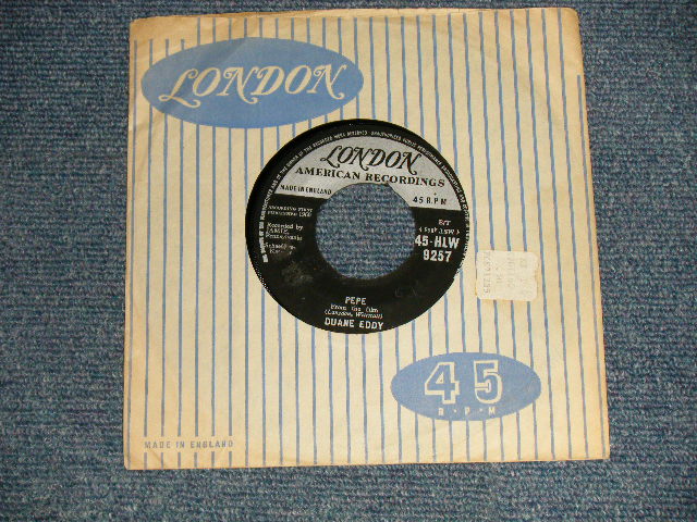 DUANE EDDY - A)PEPE   B)LOST FRIEND (Ex++/Ex++ NO CENTER) / 1960 UK ENGLANDORIGINAL Used 7