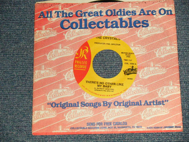 A)THE CRYSTALS - There's No Other Like My Baby  :  B)Bob B. Soxx & The Blue Jeans - Not To Young To Get Married Not To Young To Get Married (MINT-/MINT-)  / 1986 Version US AMERICA  REISSUE Used 7