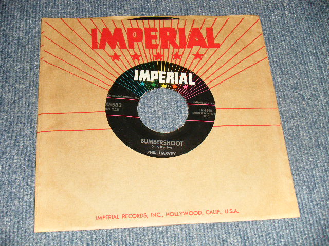 PHIL HARVEY (PHIL SPECTOR) - A)BUMBERSHOOT  B)WILLY BOY (Ex+++/Ex+++) / 1959 US AMERICA ORIGINAL Used 7